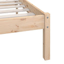 vidaXL tömör fa ágykeret matrac nélkül 200 x 200 cm
