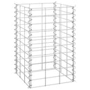 vidaXL 3 db vas gabion magaságyás 30 x 30 x 50 cm