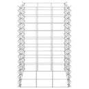 vidaXL 3 db vas gabion magaságyás 30 x 30 x 50 cm