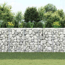 vidaXL 3 db vas gabion magaságyás 30 x 30 x 50 cm