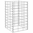 vidaXL 3 db vas gabion magaságyás 30 x 30 x 50 cm