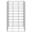 vidaXL 3 db vas gabion magaságyás 30 x 30 x 50 cm