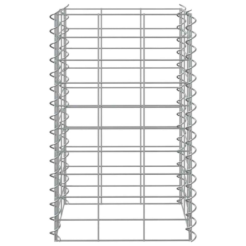 vidaXL 3 db vas gabion magaságyás 30 x 30 x 50 cm