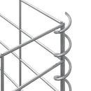 vidaXL 3 db vas gabion magaságyás 30 x 30 x 50 cm