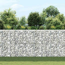 vidaXL 3 db vas gabion magaságyás 30 x 30 x 100 cm
