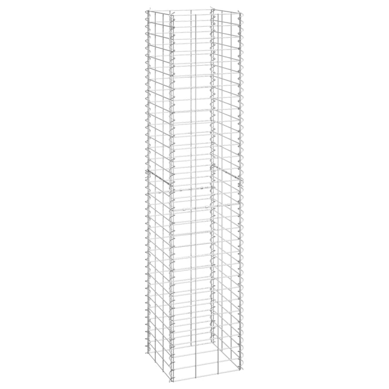 vidaXL 3 db vas gabion magaságyás 30 x 30 x 150 cm
