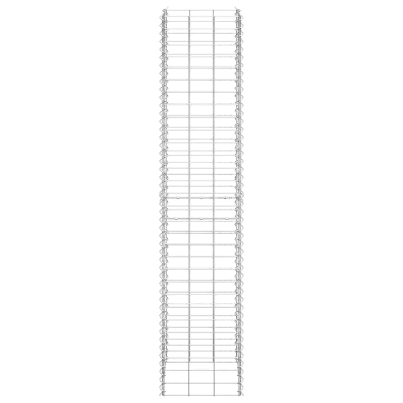 vidaXL 3 db vas gabion magaságyás 30 x 30 x 150 cm