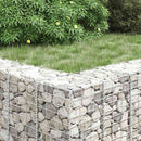 vidaXL 3 db vas gabion magaságyás 30 x 30 x 150 cm