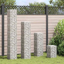 vidaXL 4 db vas gabion magaságyás 30 x 30 x 50 / 100 / 150 / 200 cm