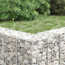 vidaXL 4 db vas gabion magaságyás 30 x 30 x 50 / 100 / 150 / 200 cm