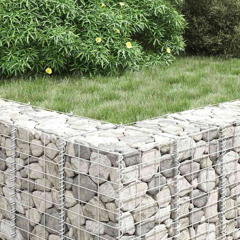 vidaXL 4 db vas gabion magaságyás 30 x 30 x 50 / 100 / 150 / 200 cm