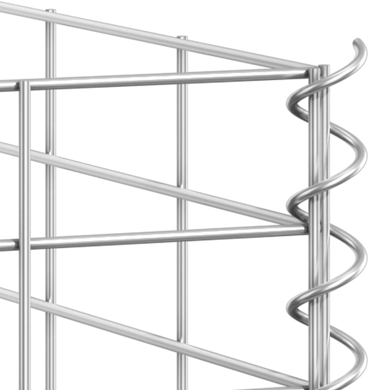vidaXL 4 db vas gabion magaságyás 30 x 30 x 50 / 100 / 150 / 200 cm