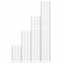 vidaXL 4 db vas gabion magaságyás 30 x 30 x 50 / 100 / 150 / 200 cm