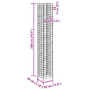 vidaXL 4 db vas gabion magaságyás 30 x 30 x 50 / 100 / 150 / 200 cm