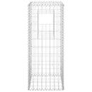 vidaXL vas gabionkosaras oszlop 40 x 40 x 100 cm