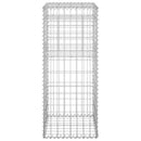 vidaXL vas gabionkosaras oszlop 40 x 40 x 100 cm