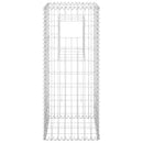 vidaXL 2 db vas gabionkosaras oszlop 40 x 40 x 100 cm