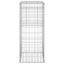 vidaXL 2 db vas gabionkosaras oszlop 40 x 40 x 100 cm