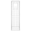 vidaXL vas gabionkosaras oszlop 40 x 40 x 140 cm