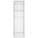 vidaXL vas gabionkosaras oszlop 40 x 40 x 140 cm