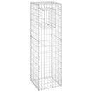 vidaXL 2 db vas gabionkosaras oszlop 40 x 40 x 140 cm