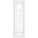 vidaXL 2 db vas gabionkosaras oszlop 40 x 40 x 140 cm