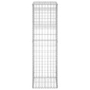 vidaXL 2 db vas gabionkosaras oszlop 40 x 40 x 140 cm