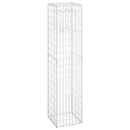 vidaXL vas gabionkosaras oszlop 40 x 40 x 180 cm