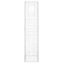 vidaXL 2 db vas gabionkosaras oszlop 40 x 40 x 180 cm