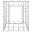 vidaXL vas gabionkosaras oszlop 50 x 50 x 60 cm