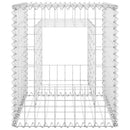vidaXL 2 db vas gabionkosaras oszlop 50 x 50 x 60 cm