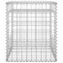 vidaXL 2 db vas gabionkosaras oszlop 50 x 50 x 60 cm