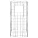 vidaXL 2 db vas gabionkosaras oszlop 50 x 50 x 100 cm