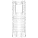 vidaXL vas gabionkosaras oszlop 50 x 50 x 140 cm