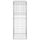 vidaXL 2 db vas gabionkosaras oszlop 50 x 50 x 140 cm