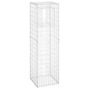 vidaXL 2 db vas gabionkosaras oszlop 50 x 50 x 180 cm