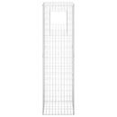 vidaXL 2 db vas gabionkosaras oszlop 50 x 50 x 180 cm