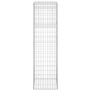 vidaXL 2 db vas gabionkosaras oszlop 50 x 50 x 180 cm