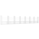 vidaXL U-alakú vas gabionkosár 8 oszloppal 860 x 20 x 150 cm