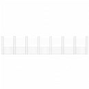 vidaXL U-alakú vas gabionkosár 8 oszloppal 860 x 20 x 200 cm