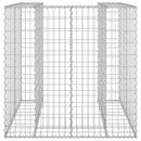 vidaXL horganyzott acél gabionfal szemeteskukához 110 x 100 x 110 cm