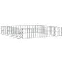 vidaXL horganyzott acél gabion magaságyás 100 x 100 x 20 cm