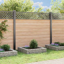vidaXL horganyzott acél gabion magaságyás 100 x 100 x 20 cm