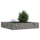 vidaXL horganyzott acél gabion magaságyás 100 x 100 x 20 cm