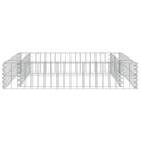 vidaXL horganyzott acél gabion magaságyás 100 x 100 x 20 cm