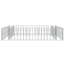 vidaXL horganyzott acél gabion magaságyás 100 x 100 x 20 cm