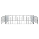 vidaXL horganyzott acél gabion magaságyás 100 x 100 x 20 cm