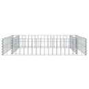 vidaXL horganyzott acél gabion magaságyás 100 x 100 x 20 cm