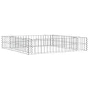 vidaXL horganyzott acél gabion magaságyás 100 x 100 x 20 cm