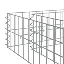 vidaXL horganyzott acél gabion magaságyás 100 x 100 x 20 cm